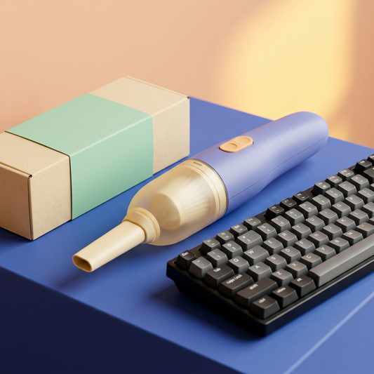 USB Keyboard Vacuum Concept — A Slim Detail-Cleaning Design for Thoughtful Tech-Care Routines & Colorful Home-Office Setups