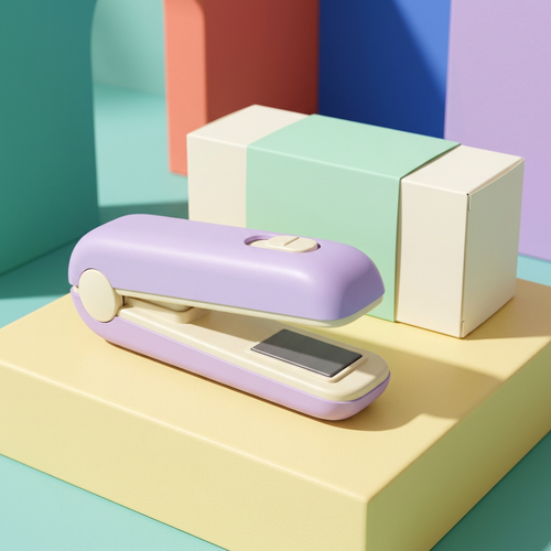 Lavender & Cream Mini Electric Bag Sealer — A Compact Handheld Heat-Sealing Concept for Thoughtful Snack-Cupboard Organization