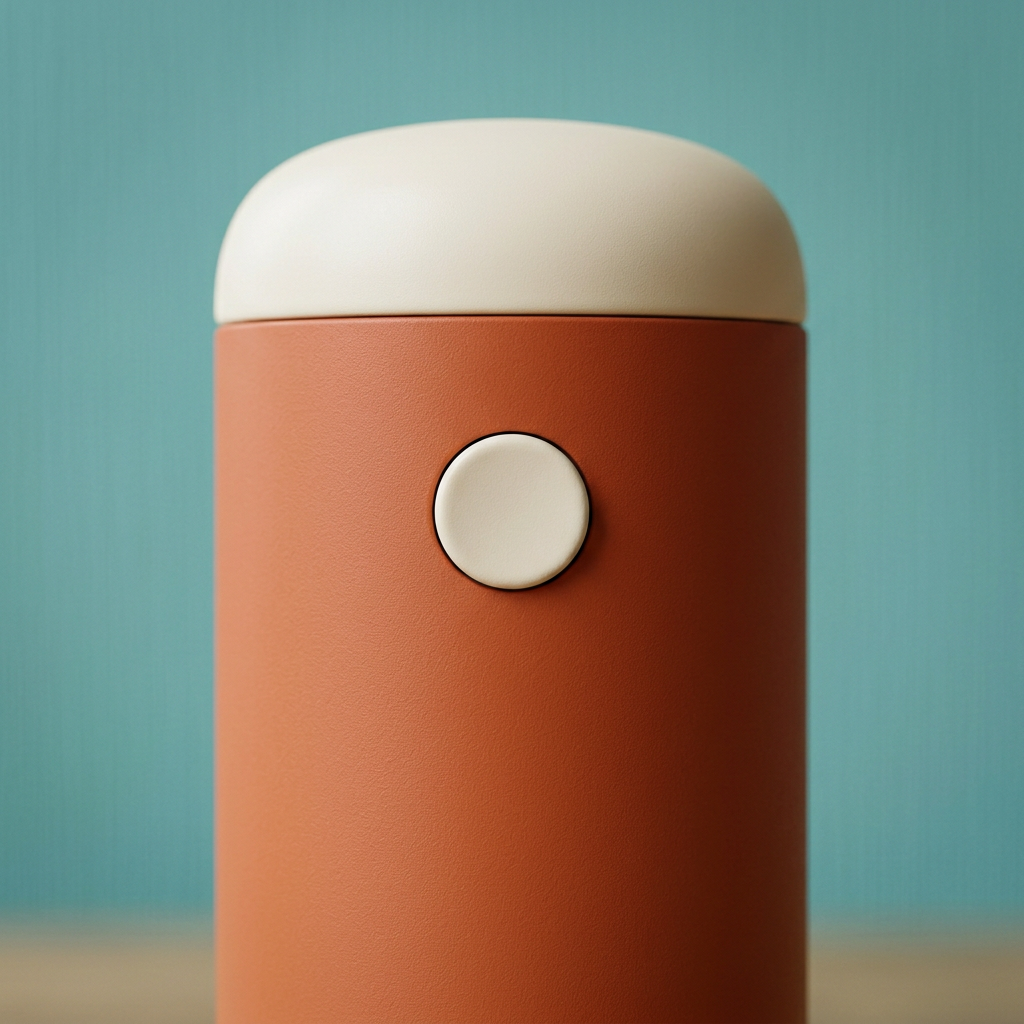 Terracotta & Cream Electric Pepper Grinder — A Clear-Reservoir Seasoning Concept for Home Kitchens, Dinner Tables & Colorful Meal Preparation